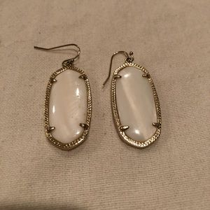 Kendra Scott White Elle earrings